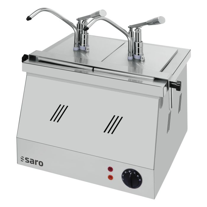 SARO Bainmarie 2X1/4 GN 200 mit Dispenser BM-0214-1