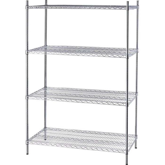 Lagerregal mit Drahtböden 1200x610x1800 mm (BxTxH)-1
