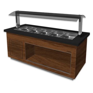 SARO Salatbar PREMIUM LINE SB-K200 braun/schwarz