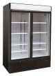 Kühlschrank/ Getränkekühlschrank mit Glastüren, schwarz, 1079 Liter
